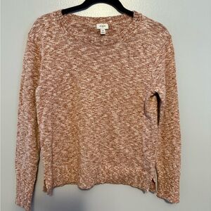 J. Crew Marled Pink Knit Top